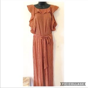 Anthropologie Eva Franco Ruffled Jumpsuit